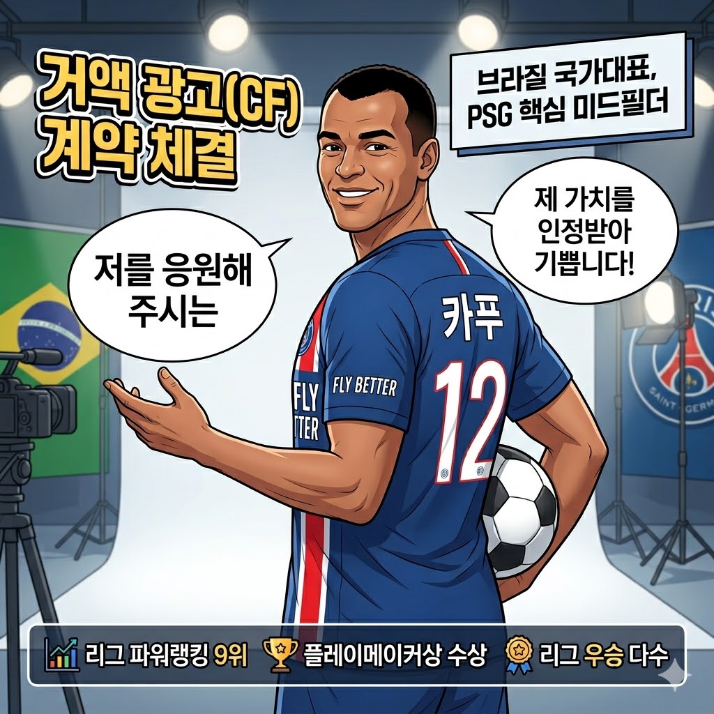 31세 카푸, 펄펄 날며 CF 초대박! [그라운드 밖도 점