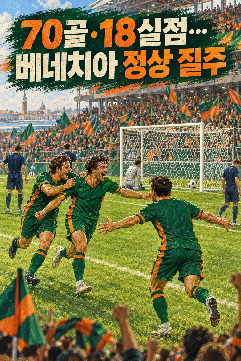 70골·18실점…베네치아 정상 질주
