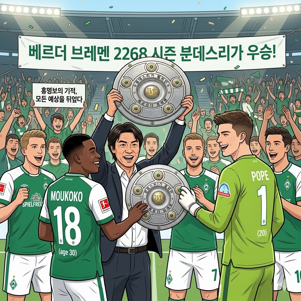 홍명보의 기적, 브레멘 분데스리가 정상 등극