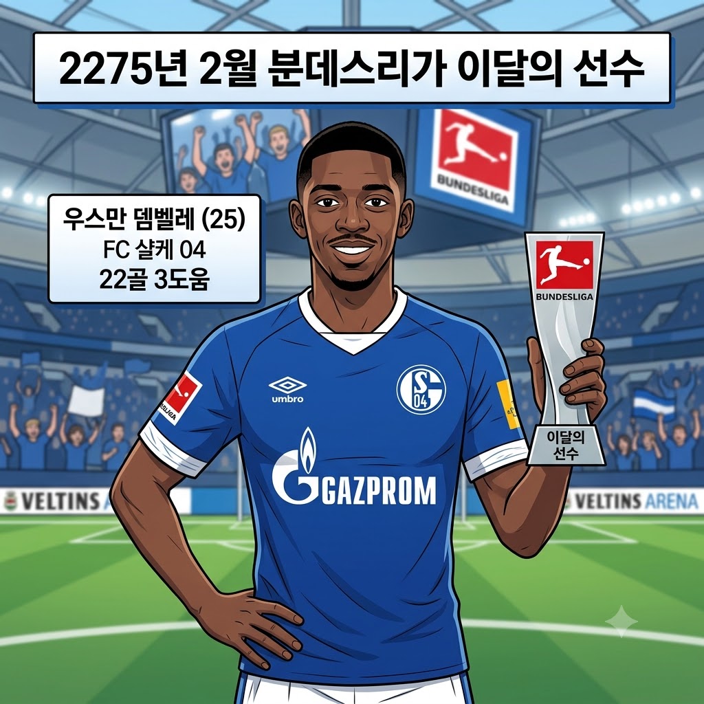 샬케의 골 머신 뎀벨레, 2월의 주인공 등극