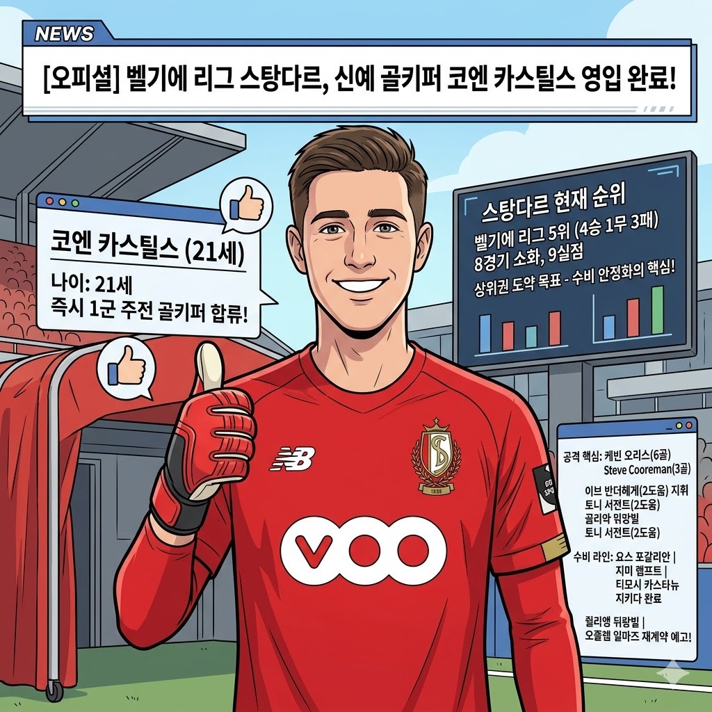 스탕다르, [수비 업그레이드] 카스틸스 영입으로 상위