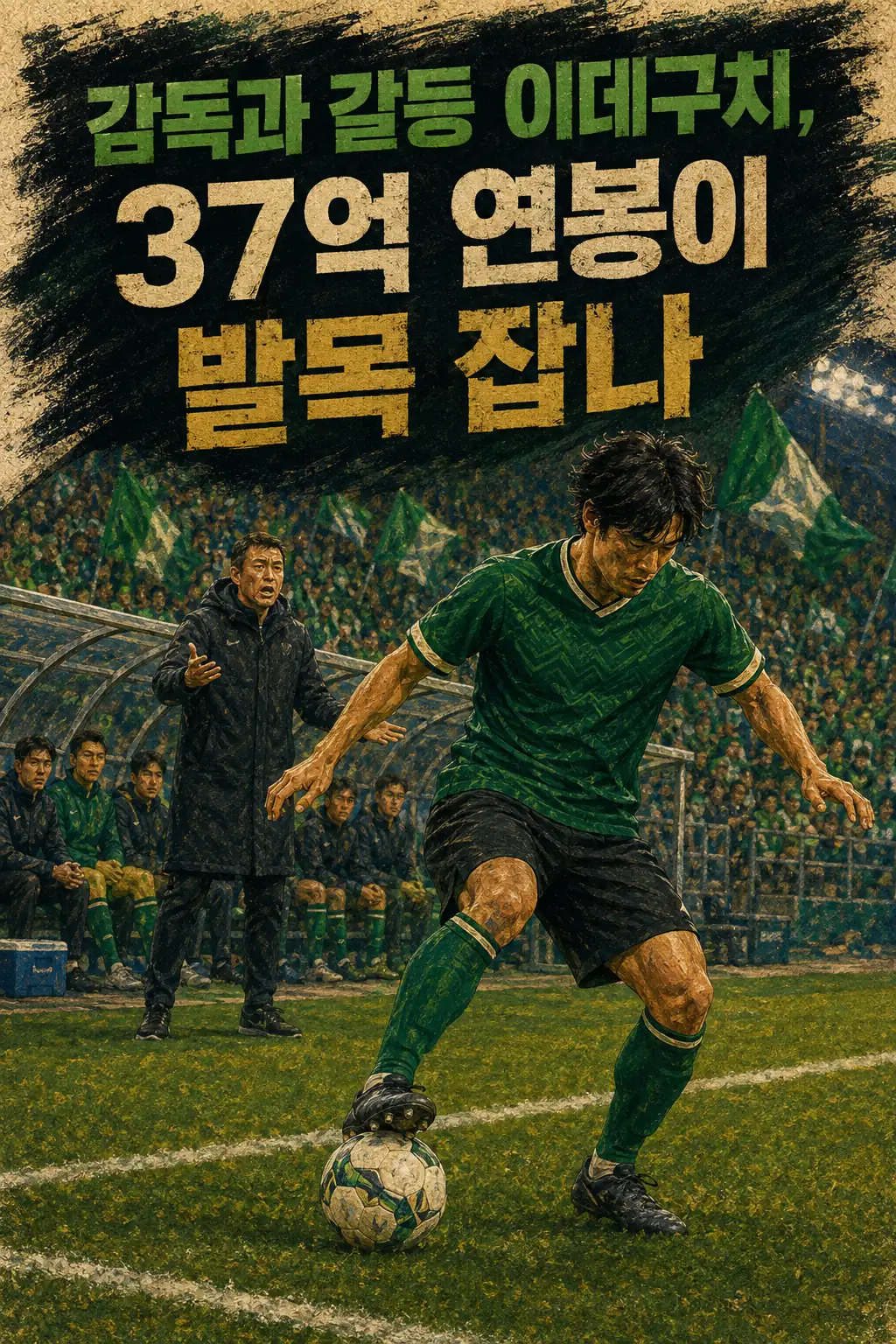 감독과 갈등 이데구치, 37억 연봉이 발목 잡나