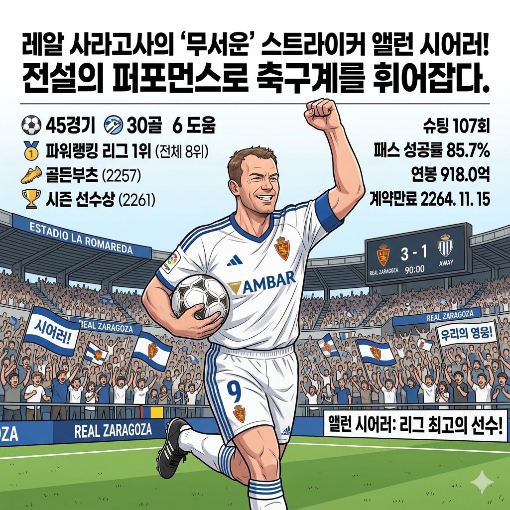 시어러 [괴물 본능] 30골 폭발! 전성기 능가 `리그 파