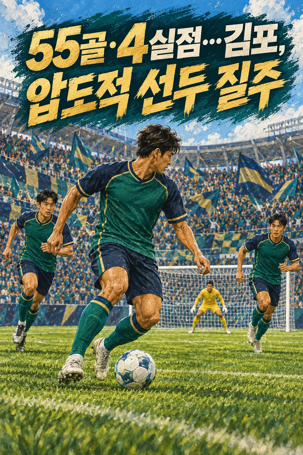 55골·4실점…김포, 압도적 선두 질주