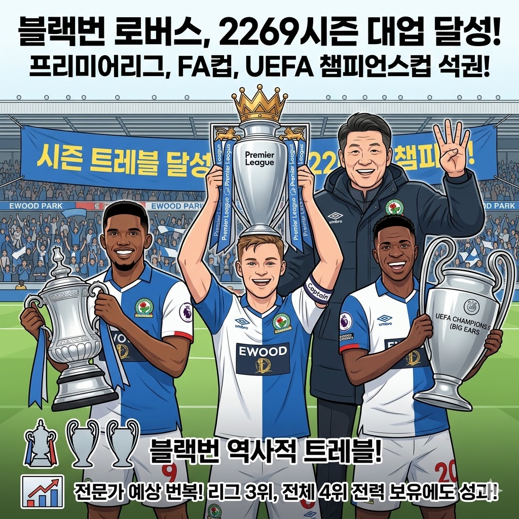 블랙번, 시즌 트레블 달성…[기적의 우승]