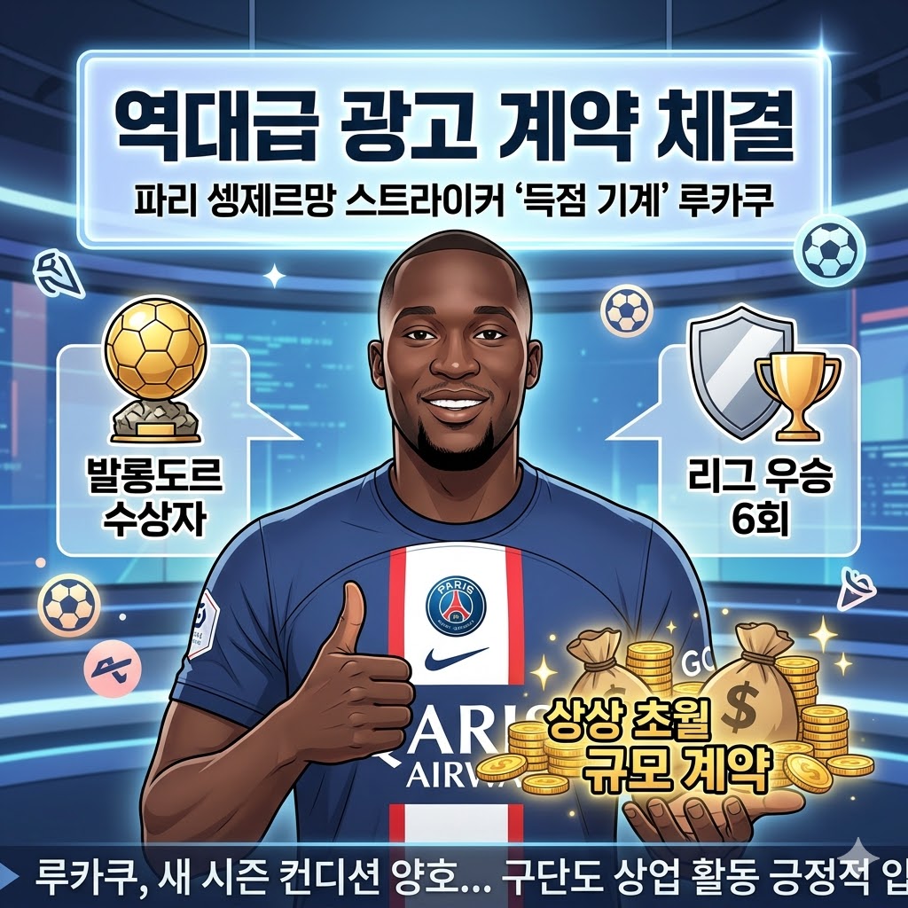 루카쿠, 발롱도르 수상자의 [역대급] CF 계약 성사
