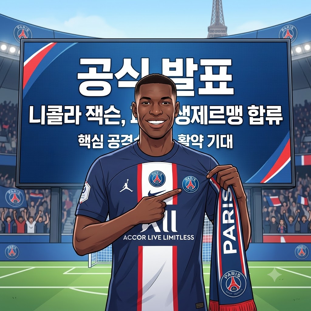 PSG, 니콜라 잭슨 영입…득점 가뭄 해소 카드 꺼냈다
