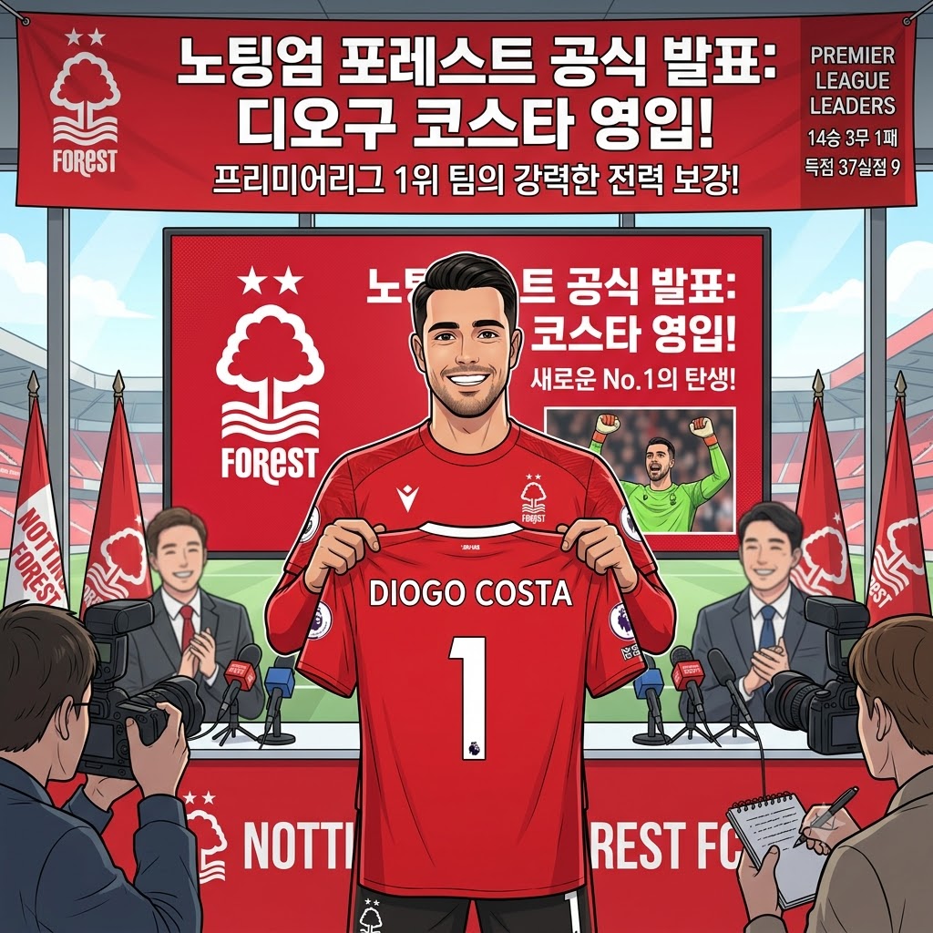 독주 노팅엄, 디오구 코스타까지 품었다