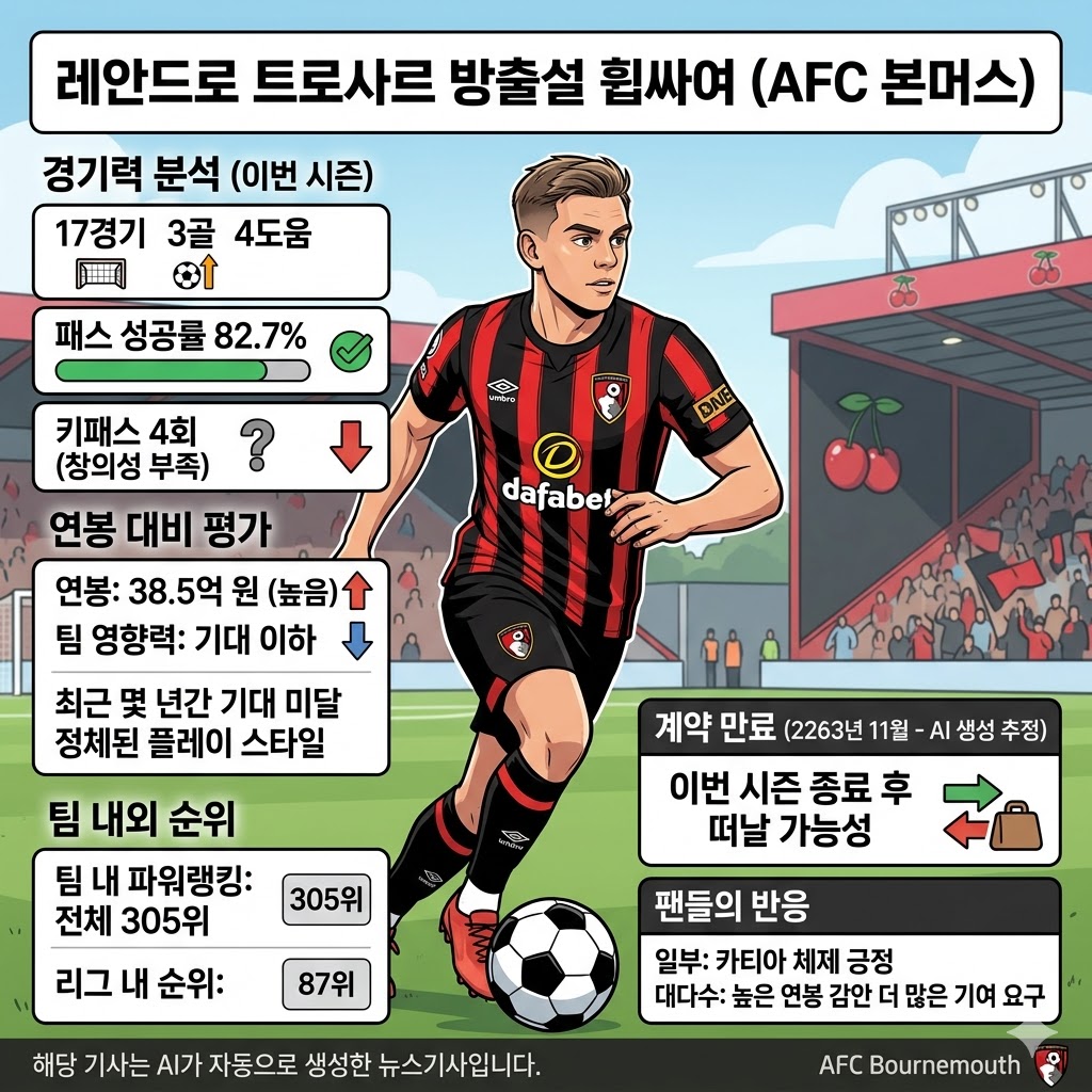트로사르, [38억 먹튀] 논란? 본머스 방출설 급부상