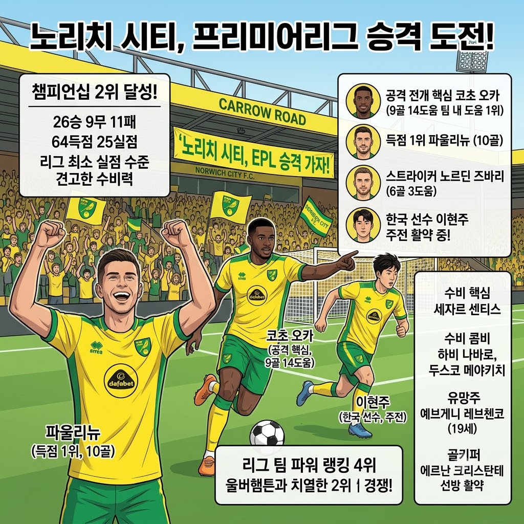 노리치 시티, [철벽 수비]로 프리미어리그 문을 두드