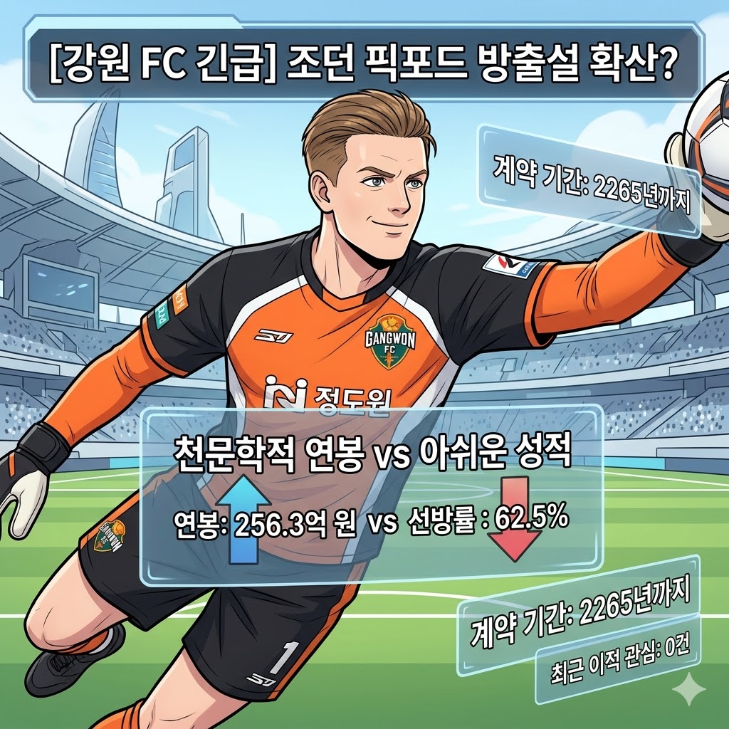 강원 픽포드, 256억 연봉 `재앙` 방출설