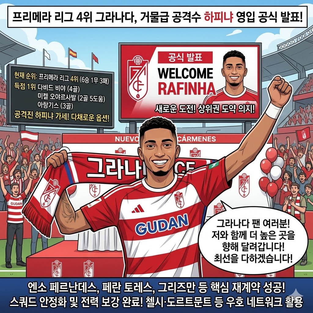 그라나다, [하피냐] 영입으로 우승 퍼즐 완성하나