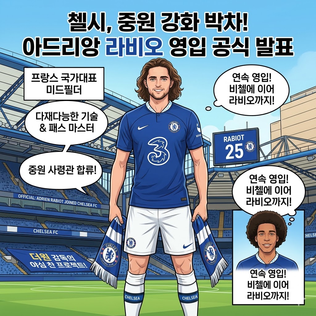 첼시, 라비오까지 영입…중원 대개조 시동