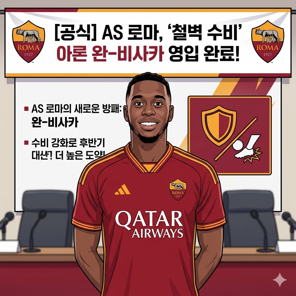 AS 로마, 완-비사카까지 영입…수비 풀가동 모드