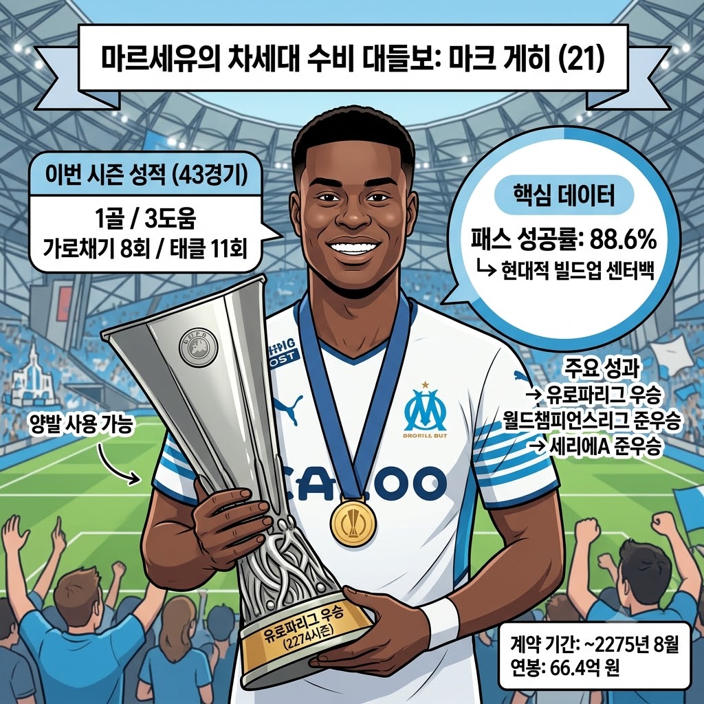 21세에 유럽 제패, 게히가 마르세유의 방패다