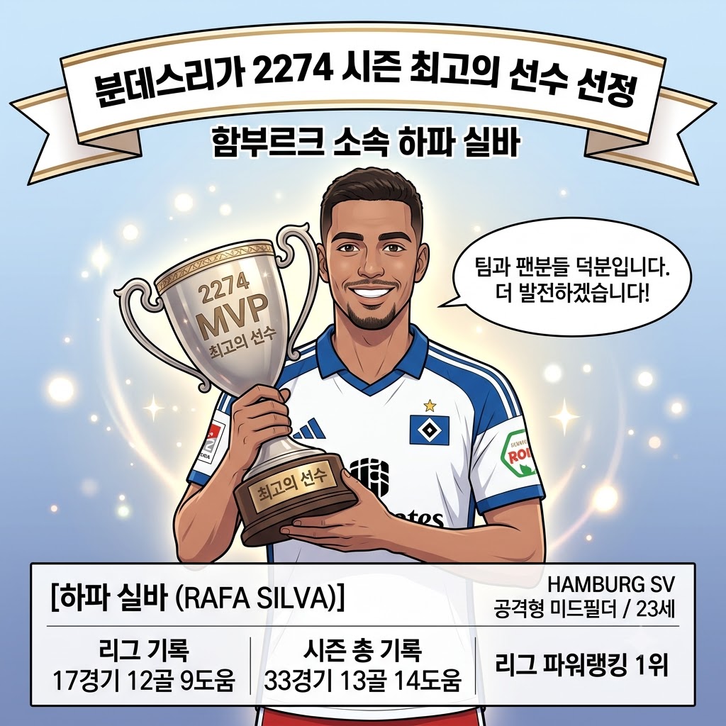 분데스리가 접수한 23세 하파 실바, 올시즌 MVP 등극
