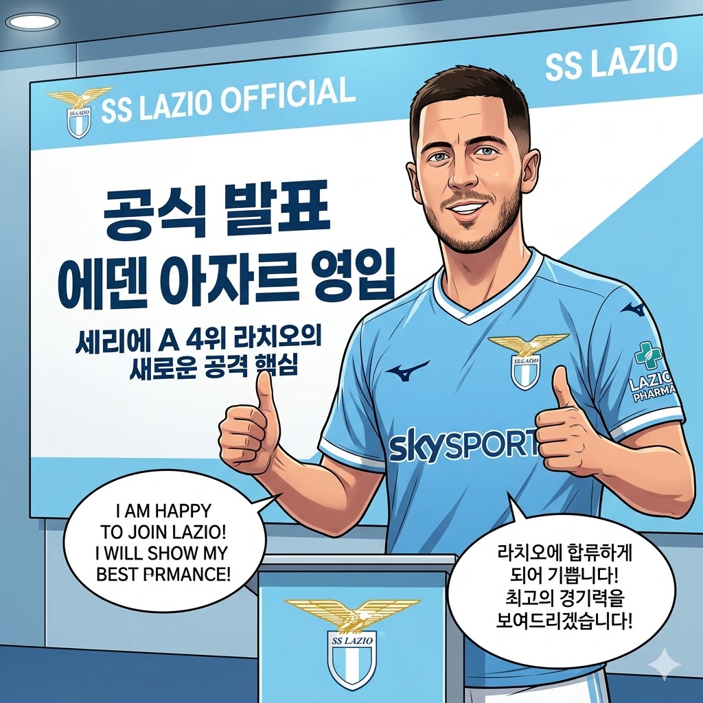 라치오, 아자르 깜짝 영입…[이삭 의존증] 해법 될까