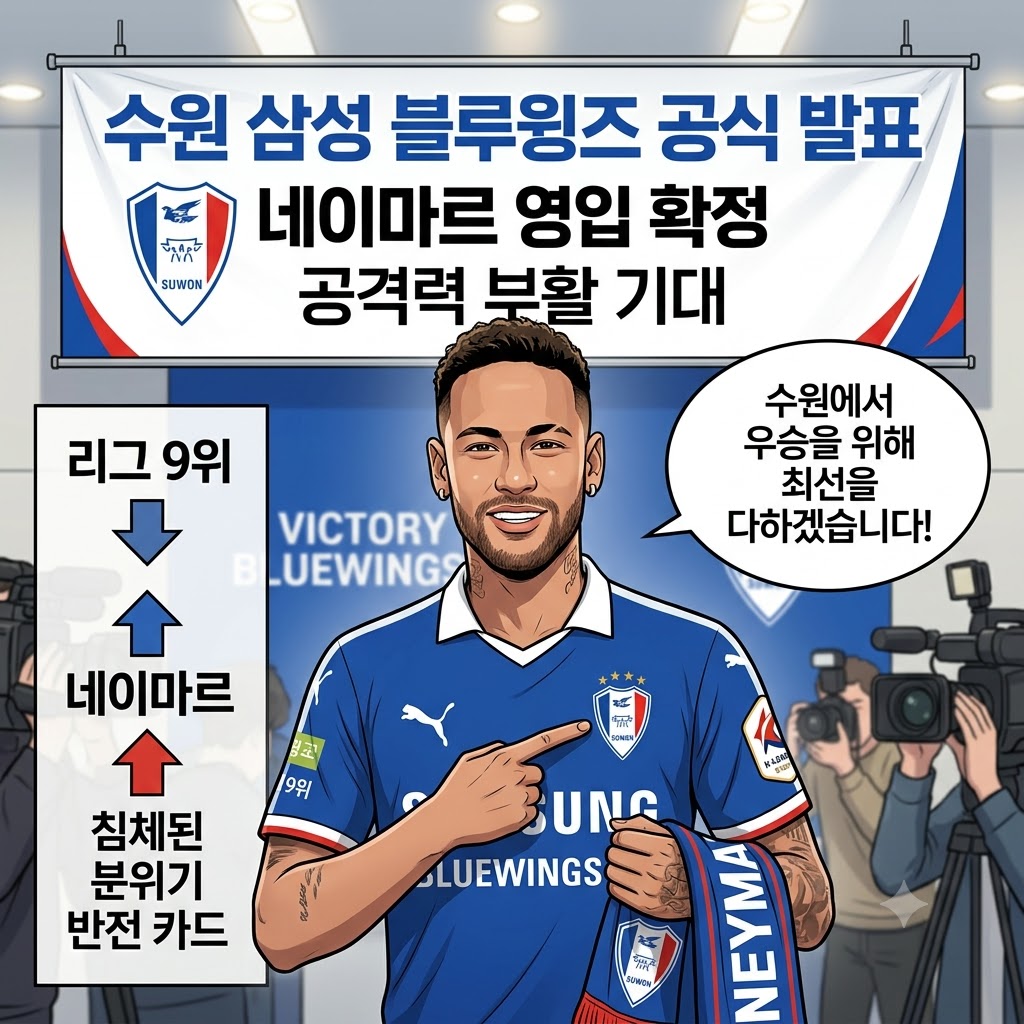 수원, [네이마르] 깜짝 영입…꼴찌 탈출 승부수