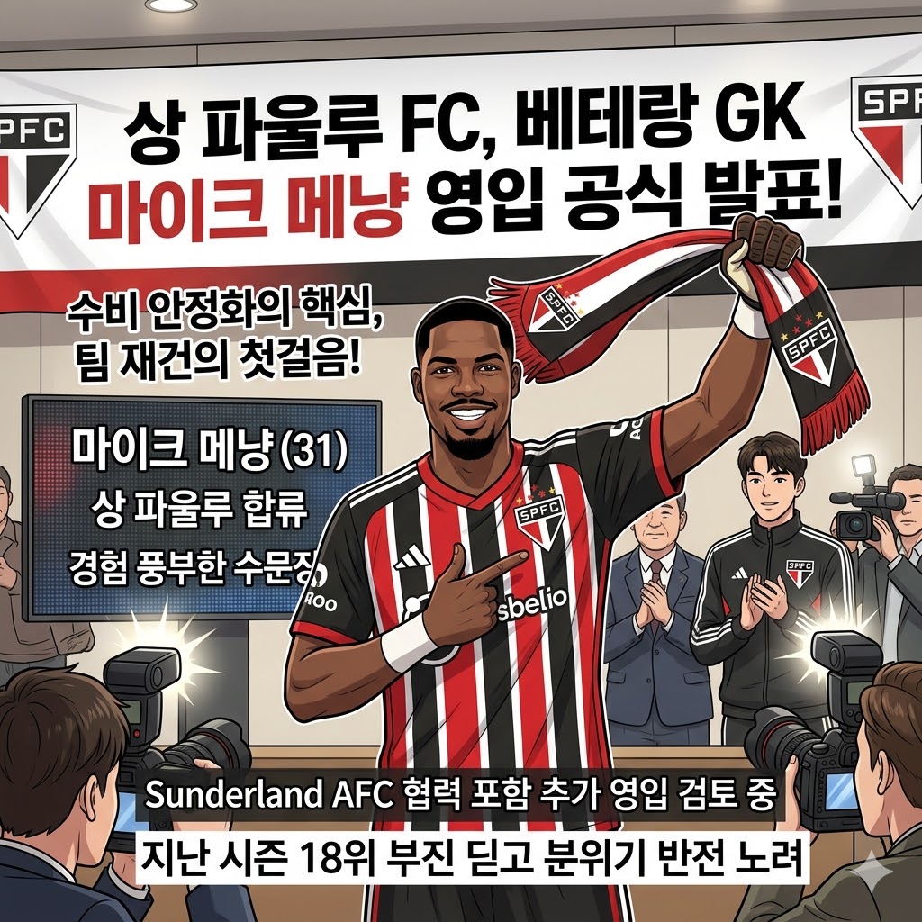 상 파울루, 베테랑 수문장 메냥 영입으로 재건 시동