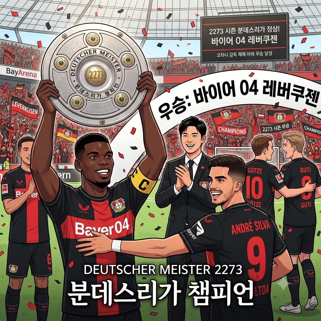 레버쿠젠, 오타니호 이끌고 분데스리가 정상 등극!