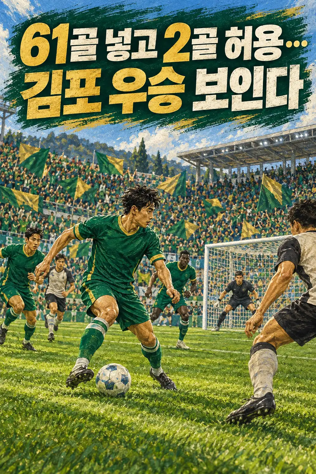 61골 넣고 2골 허용…김포 우승 보인다