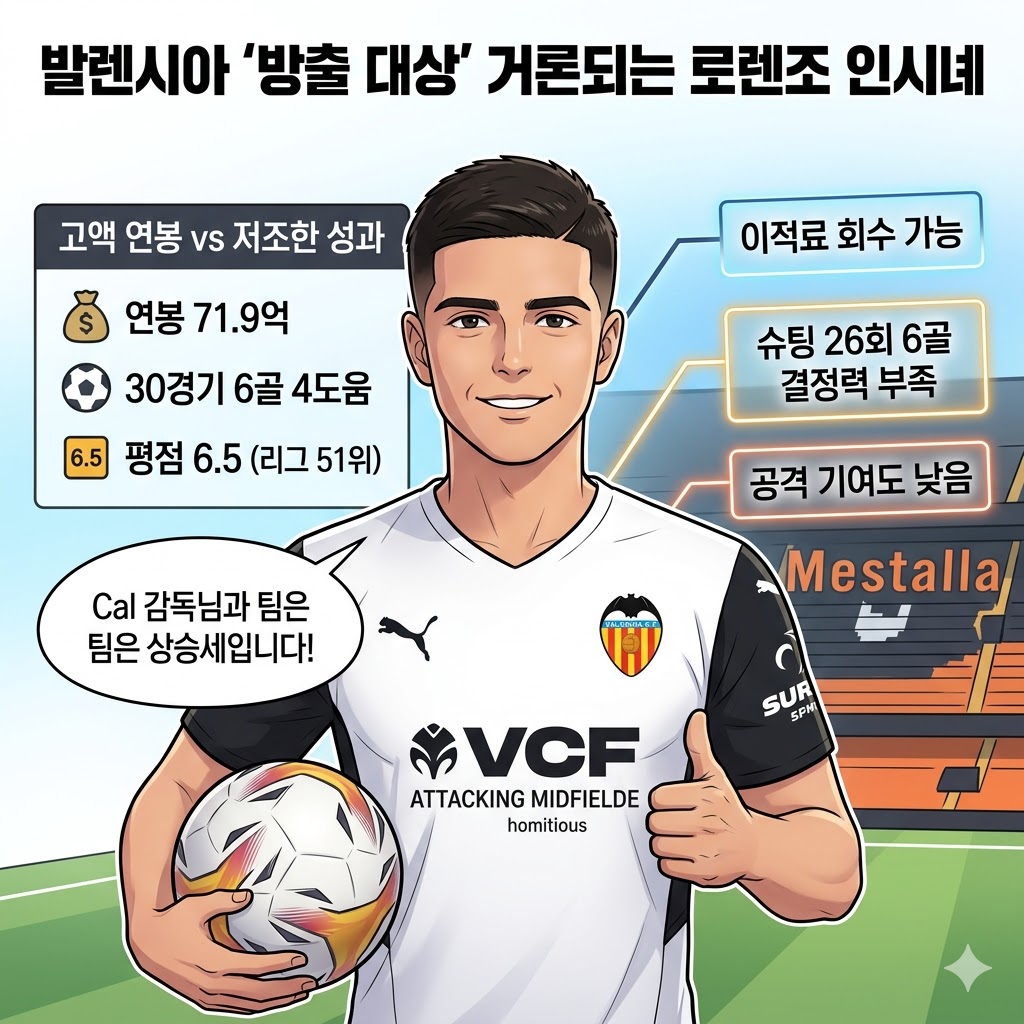 인시녜, 72억 연봉값 못한다…발렌시아 [손절] 수순
