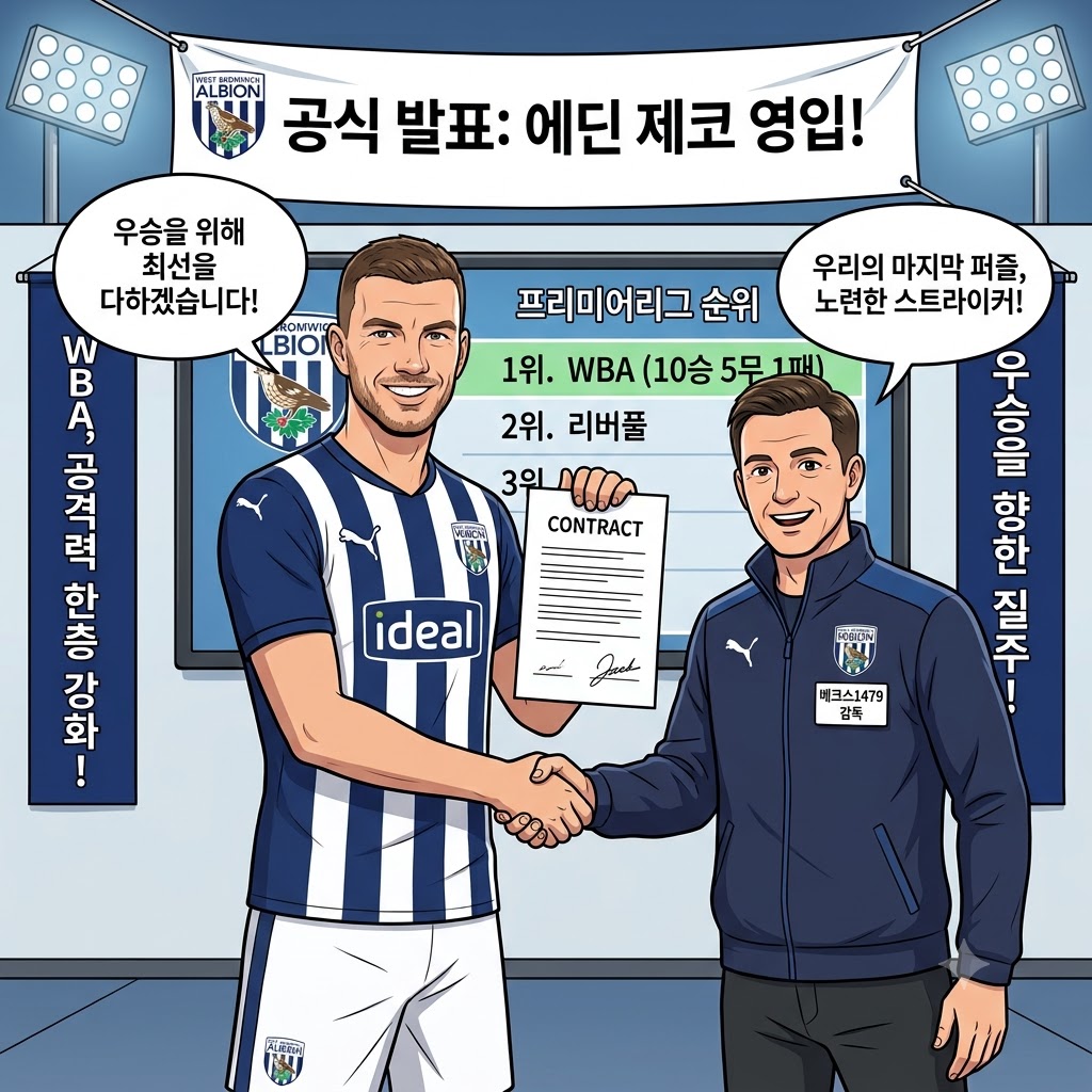리그 1위 웨스트브롬, 제코 품고 우승 정조준