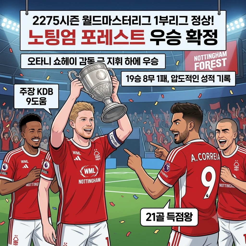 단 1패, 노팅엄 포레스트의 완벽한 시즌 제패