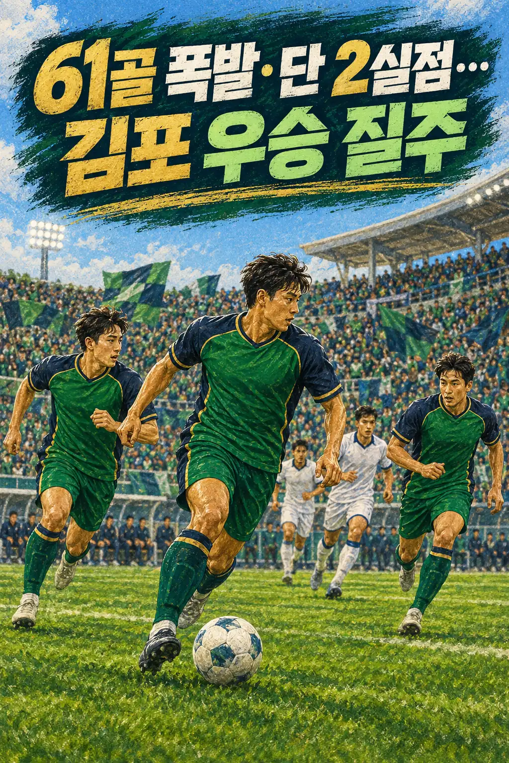 61골 폭발·단 2실점…김포 우승 질주