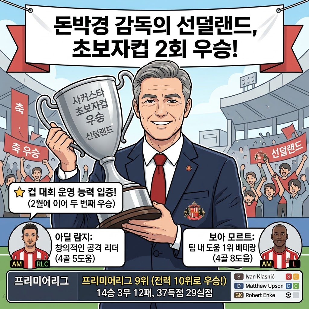 돈박경 호 선덜랜드, 초보자컵 2연패 달성!