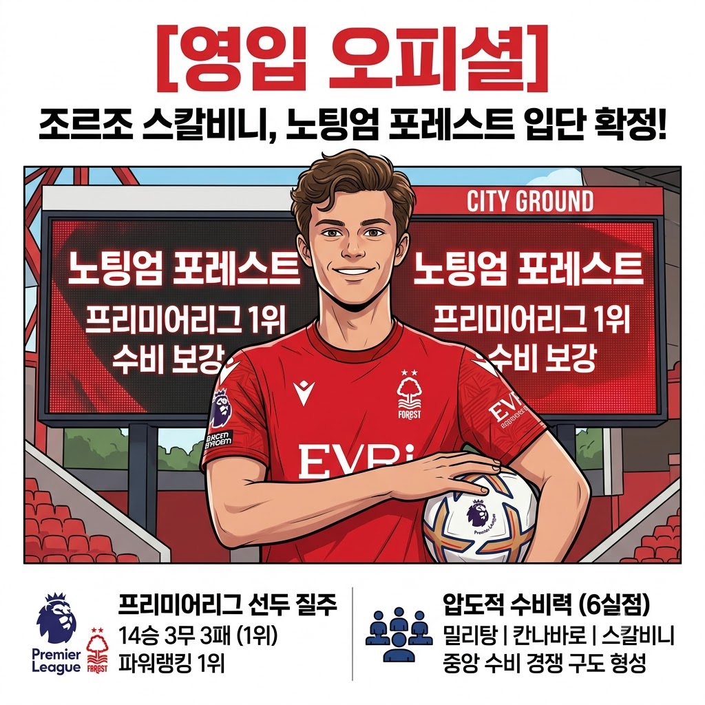 6실점 철벽 포레스트, 스칼비니 영입으로 우승 굳히기