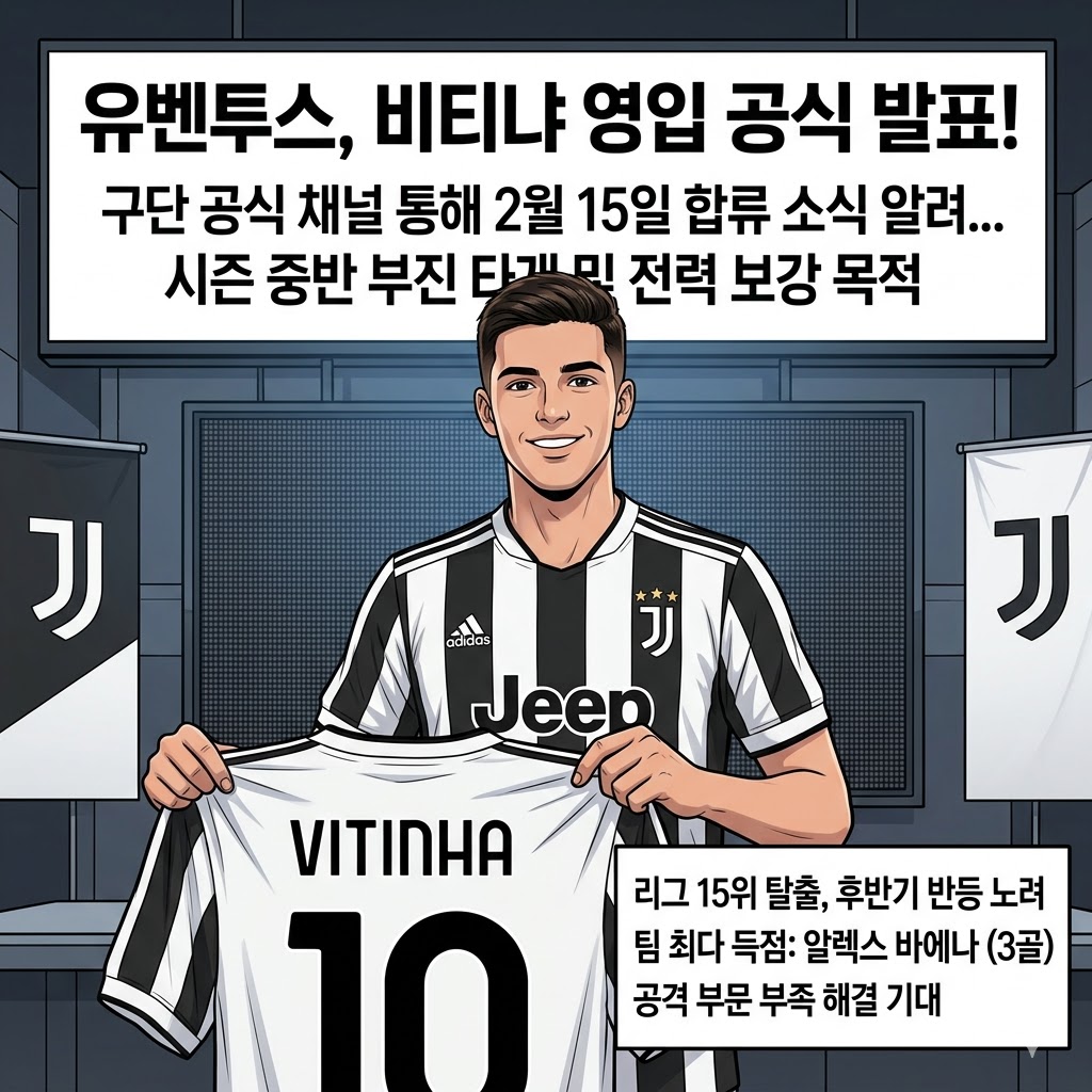 승점 15위 유벤투스, 비티냐 영입으로 반등 승부수
