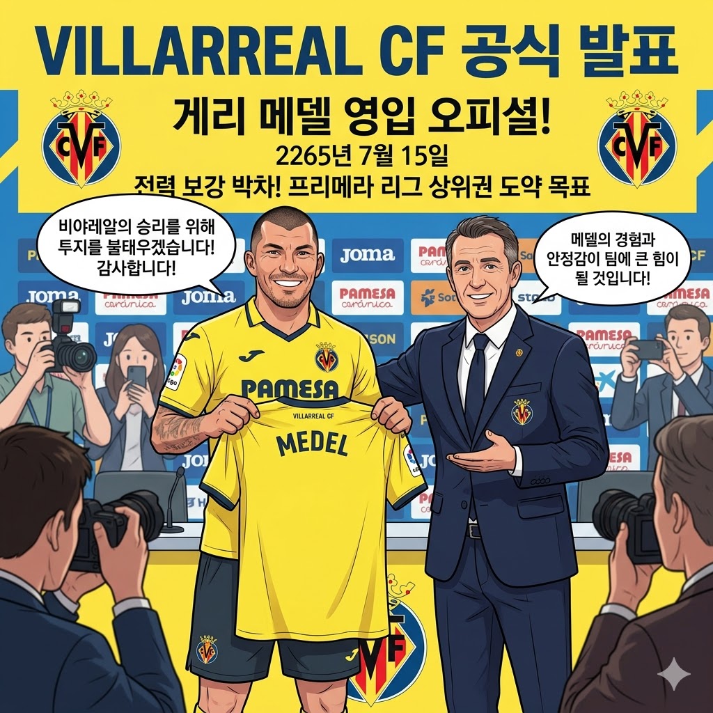 비야레알, 메델 영입! [명가재건] 시동