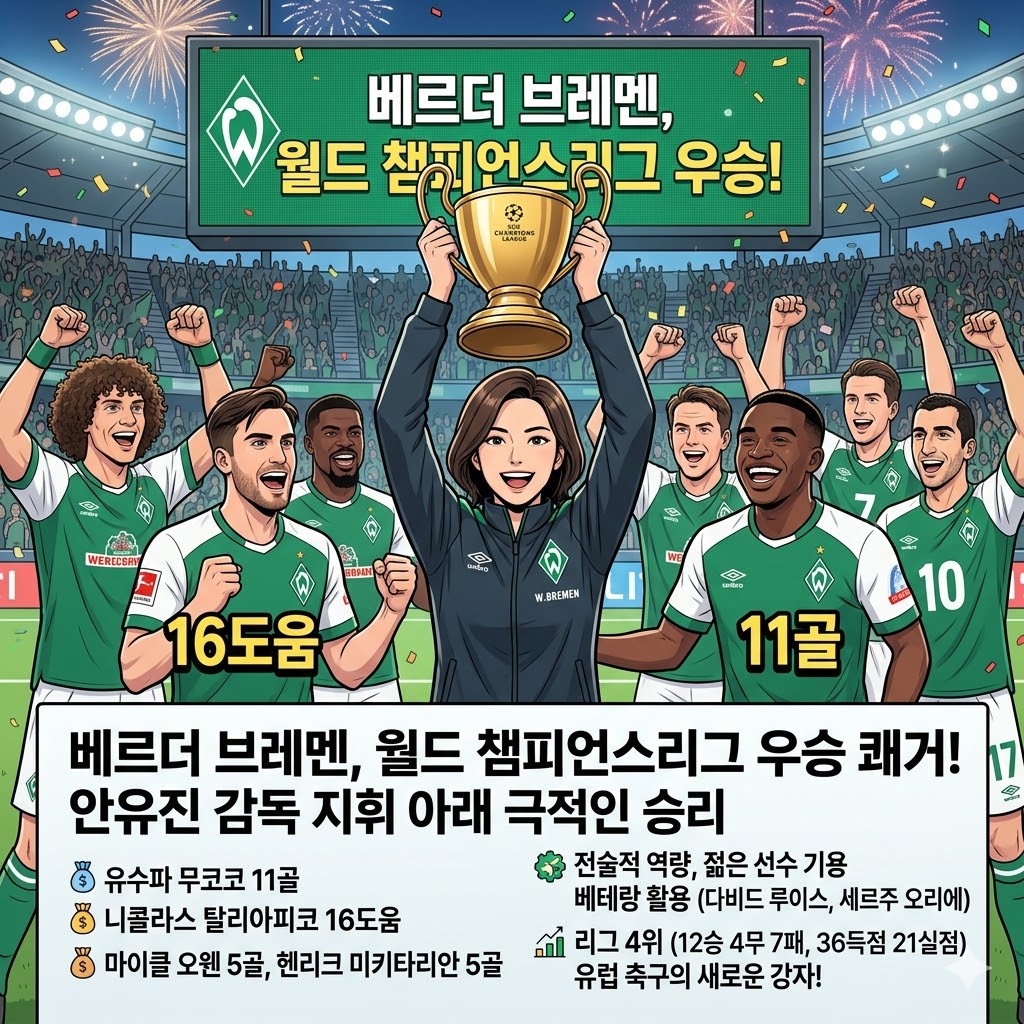 안유진 매직! 브레멘, 챔스 제패