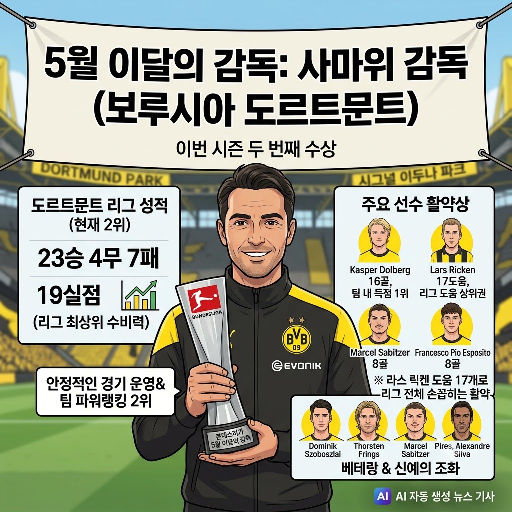사마위 매직, 시즌 두 번째 [이달의 감독] 석권
