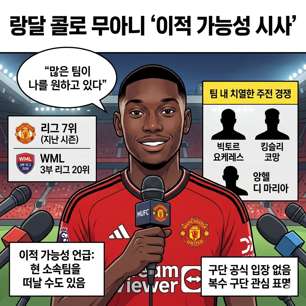 콜로 무아니, 맨유 탈출 초읽기…[나를 원하는 팀 많