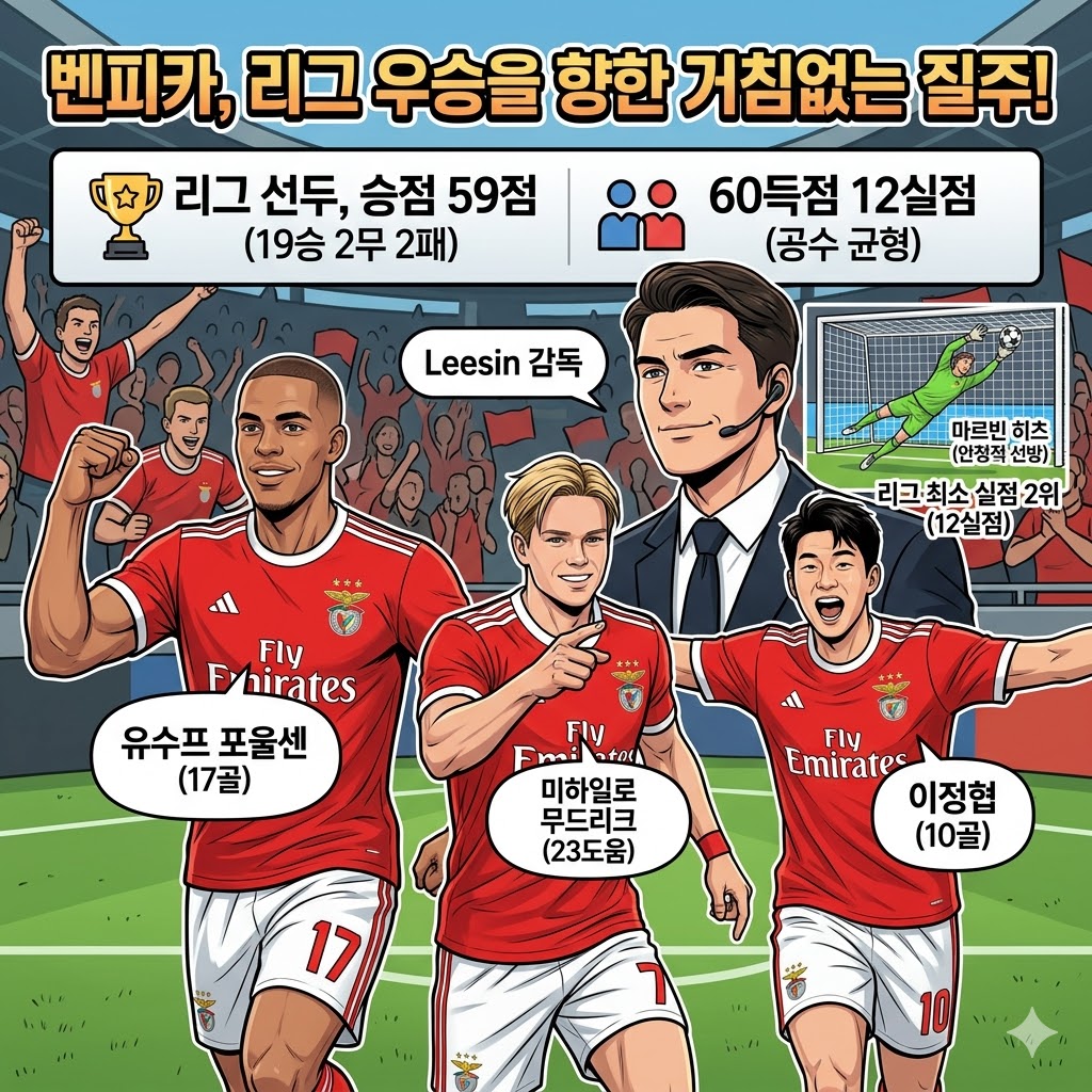 벤피카, [무패 질주] 리그 우승 눈앞!