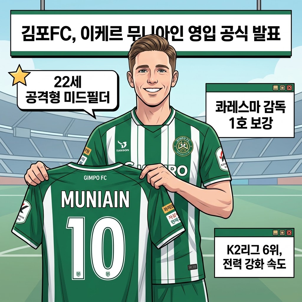 김포, 콰레스마호 첫 카드 [무니아인] 영입 완료