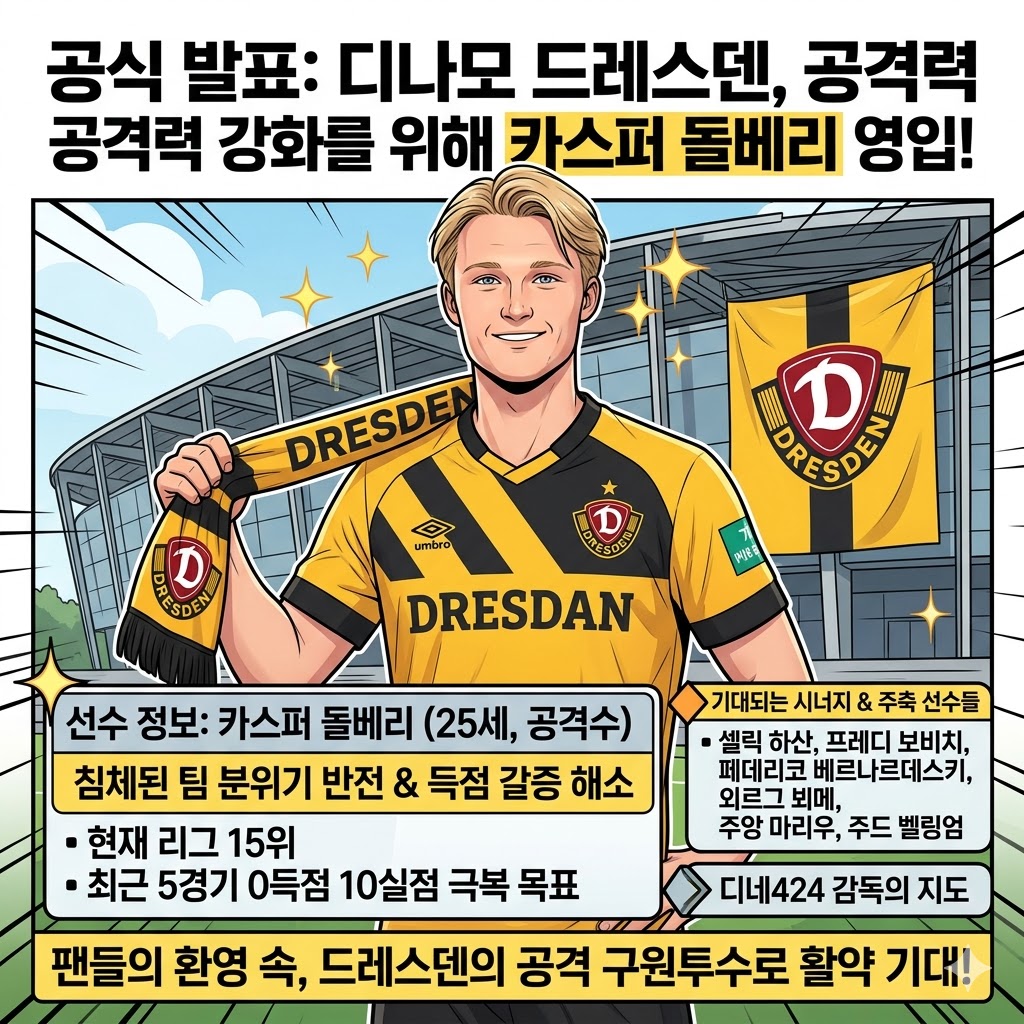 돌베리, 드레스덴 SOS! 골 가뭄 해갈할까