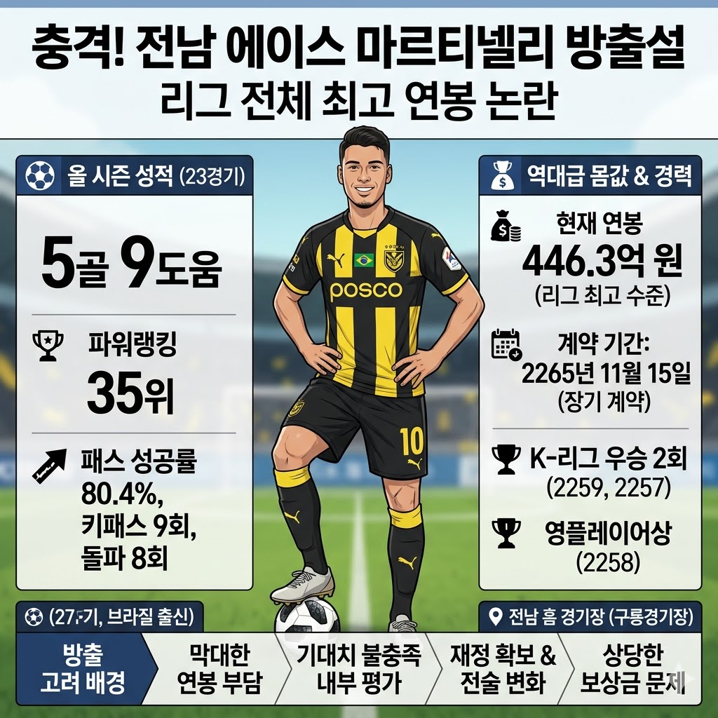 446억 마르티넬리, 방출설 `왜` 팬심 폭발