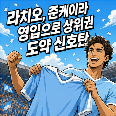 라치오, 준케이라 영입으로 상위권 도약 신호탄