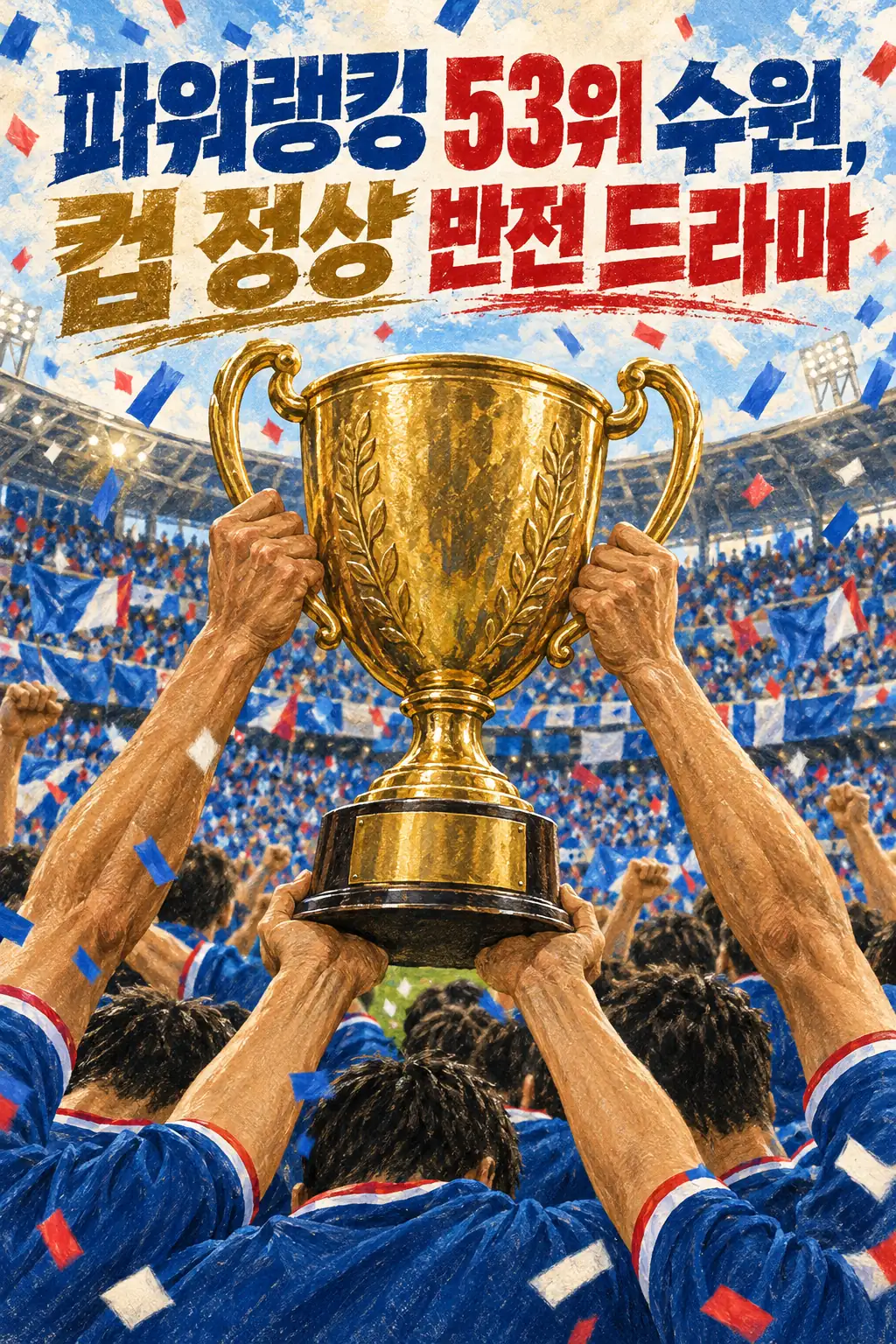 파워랭킹 53위 수원, 컵 정상 반전 드라마