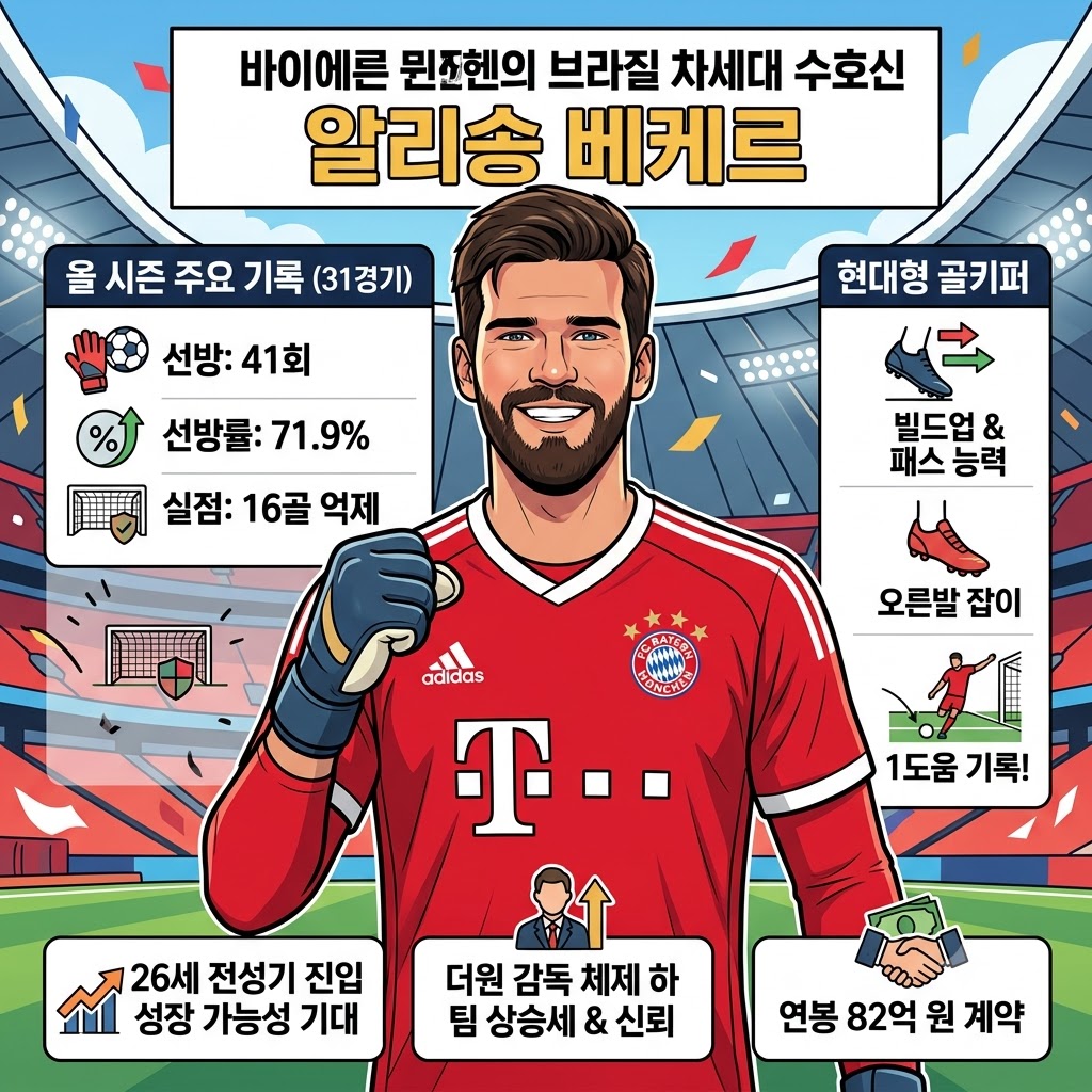 알리송, 분데스리가 최강 수문장으로 우뚝