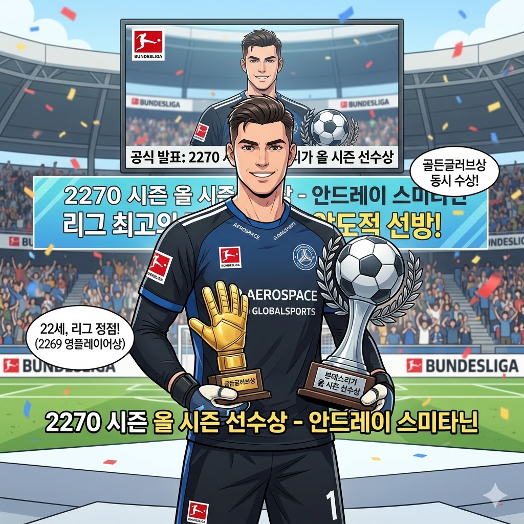 22세 스미타닌, 2부→1부 단숨에 올시즌MVP 등극