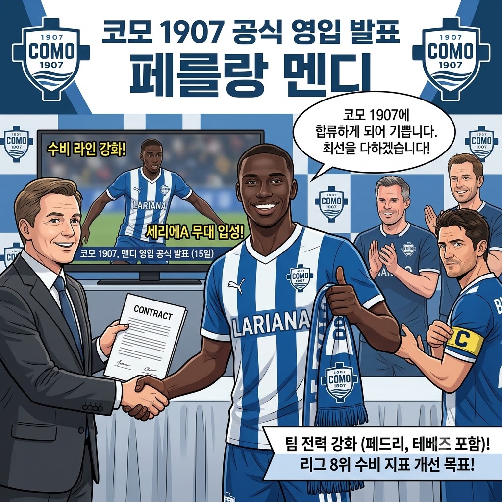 코모, 멘디 영입으로 [철벽 수비] 완성 나선다