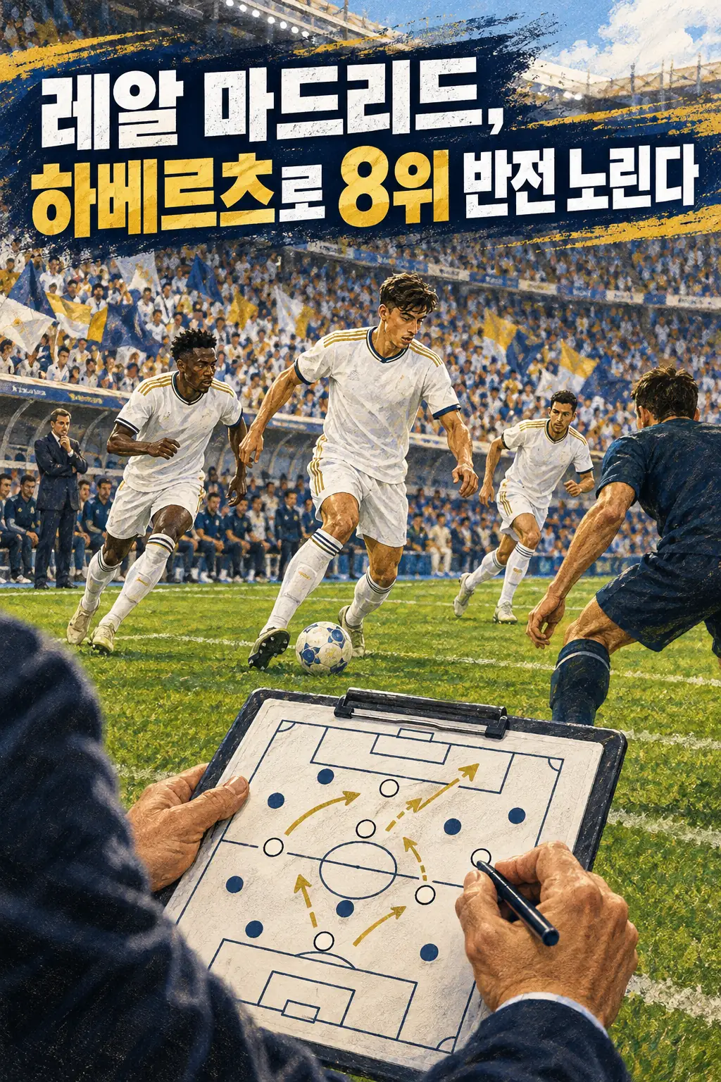 레알 마드리드, 하베르츠로 8위 반전 노린다