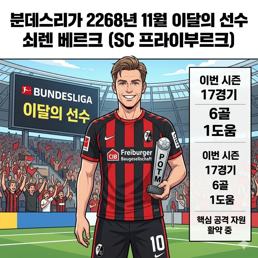 베테랑 베르크, 분데스리가 11월의 사나이 등극
