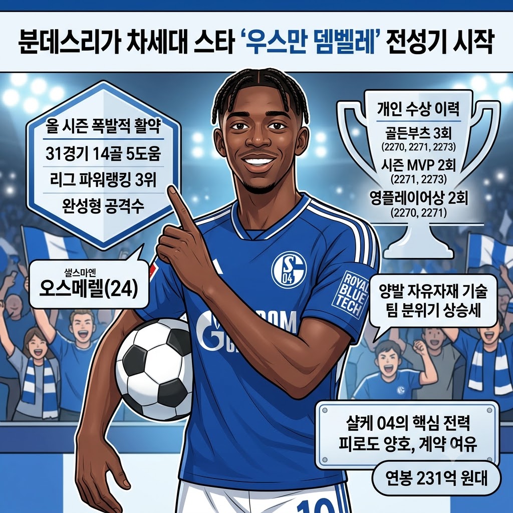 샬케의 골 머신 뎀벨레, 분데스리가를 접수하다