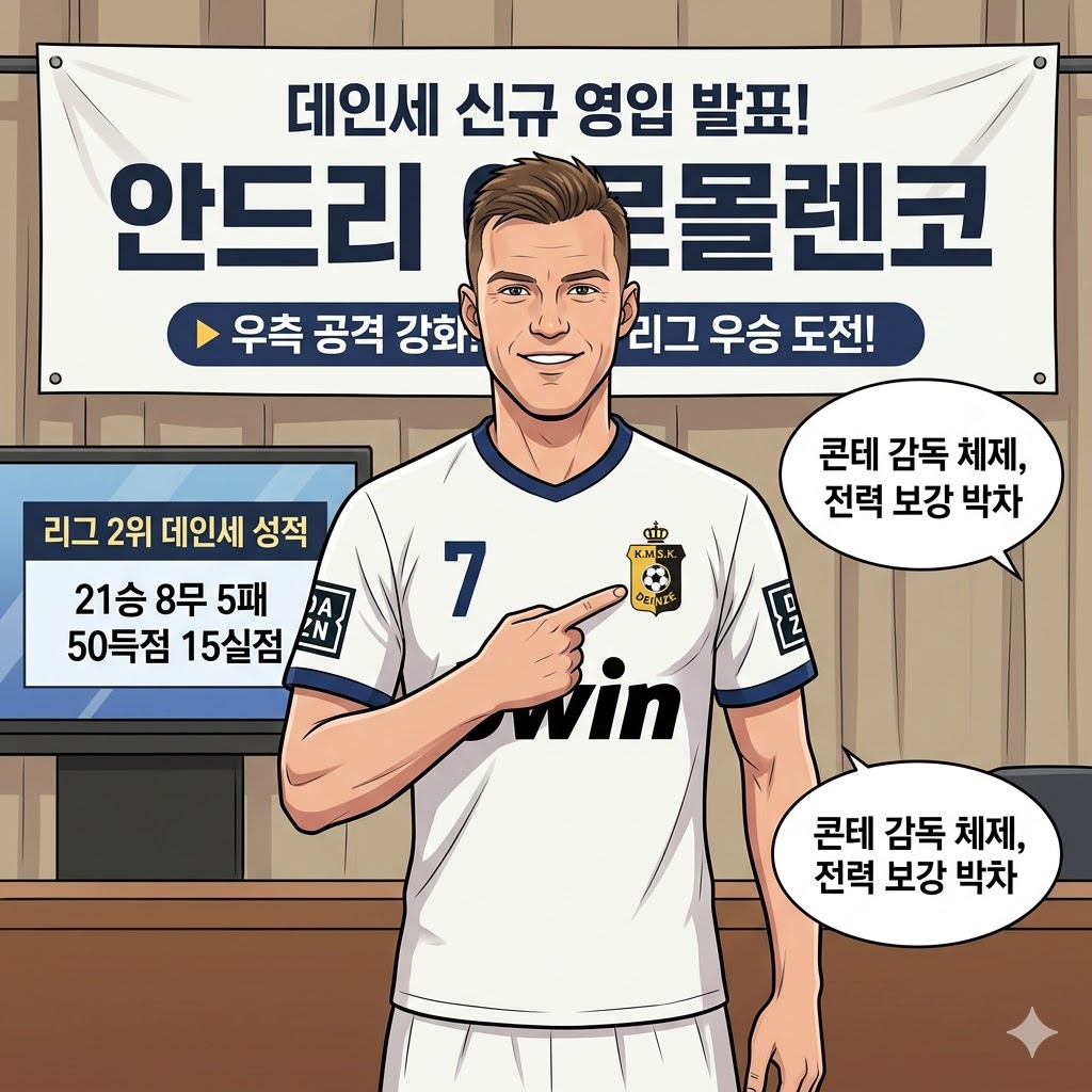 데인세, 야르몰렌코 영입으로 우승 퍼즐 완성