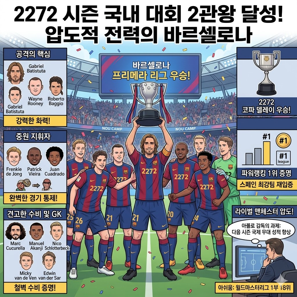 바티스투타의 바르셀로나, 2272시즌 프리메라 제패